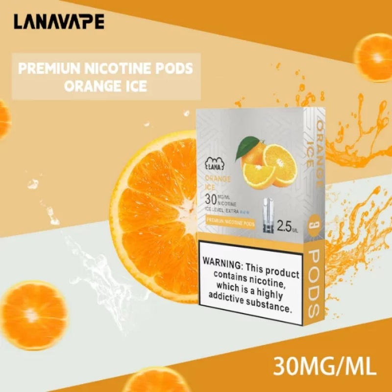 【橙冰味】LANA電子煙透明發光煙彈 通用一代relx sp2s 台灣當天出貨